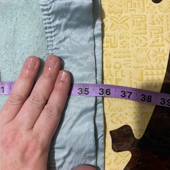 Vintage Kenwood Light Blue Baby Blanket with Satin Trim - Picture 5 of 6